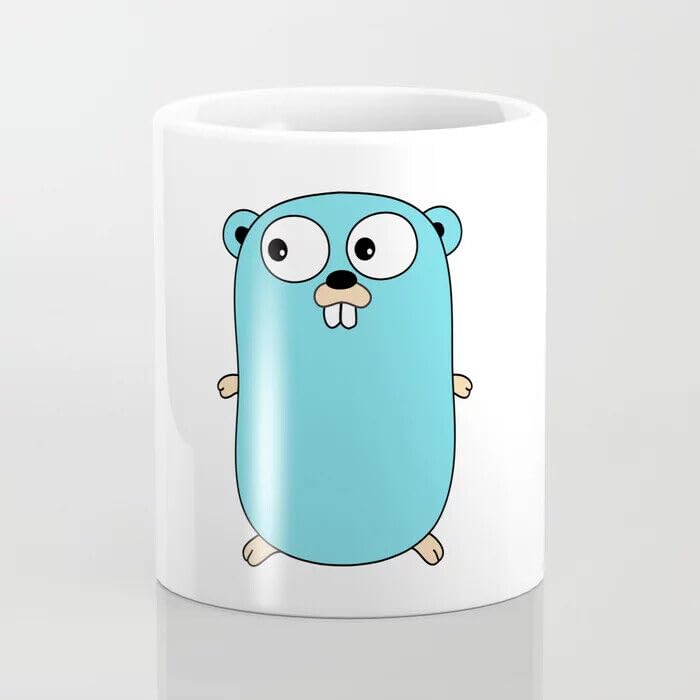 uniqx Gopher - Golang Coffee Mug Printed Coffee and Tea Ceramic Mug- 320 ML Ceramic Coffee Mug 6618