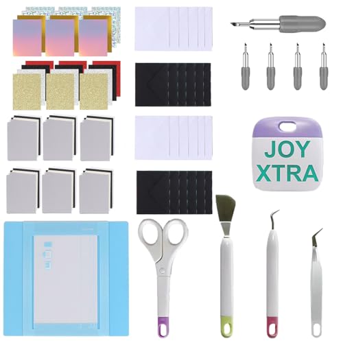 LOPASA Kit inicial para máquina Cricut Joy Xtra, pacote extra para iniciantes, acessórios e suprimen