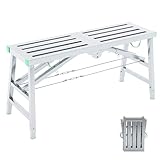 Verstellbare klappbare Arbeitsplattform, tragbares Gerüst, höhenverstellbares verzinktes Gerüst für Deckenreinigung, Malerarbeiten, maximale Belastung 360kg,180x37cm