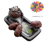 Three Little Pigs Incense Holder,Incense Burner,Ceramic Incense Waterfall,with 30 Backflow Incense C
