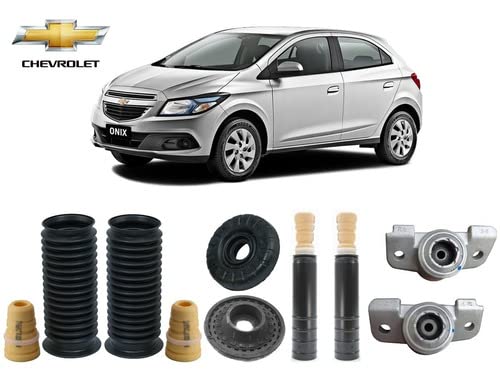 4 Kit Batente Coxim Coifa Do Amortecedor Dianteiro Traseiro Chevrolet Onix 2013 2014 2015 2016 2017/