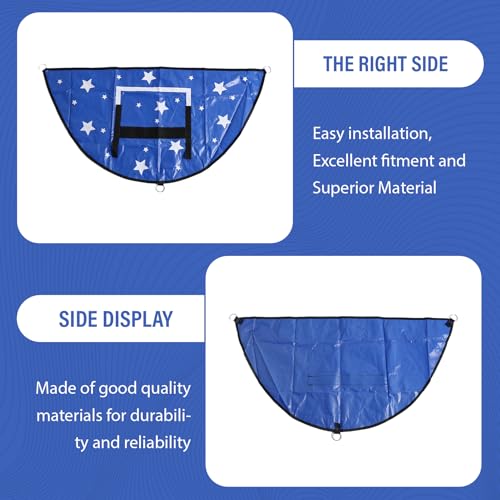 Structure de basket pour trampoline solide et durable de couleur bleue
