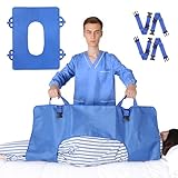 Base di posizionamento con manici rinforzati, telo di trasferimento multiuso per ruotare, sollevare e trasferire, documenti per anziani e pazienti