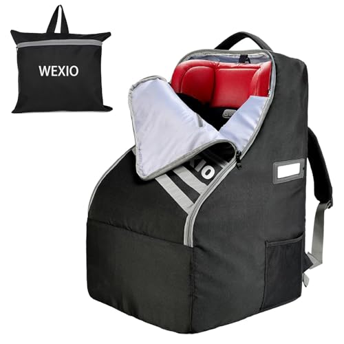 360&deg;Thick Padded Car Seat Travel Bag for Airplane,Waterproof Car ...