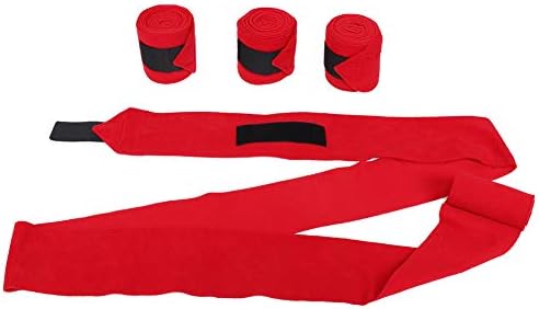 4PCS Bandages Tape Nonâ€‘Slip Breathable Fleece Pet Vet Animal Wound Cohesive Bandage Wrap Leg Support for Horse Dogs Leg Ankle Exercise Sports Protection