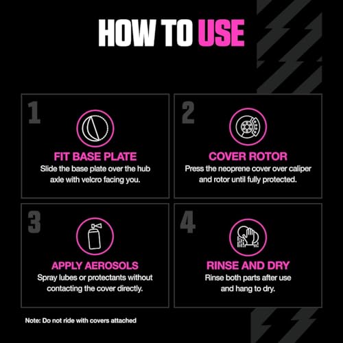 Muc-Off Bremsscheiben Schutz Bolt für Scheibenbremse Fahrrad, 2er Set – Waschbare Neopren-Hüllen für Scheibenbremsen – Schutz vor Übersprühen und Transportschäden – Idealer Zusatz für Fahrradpflege