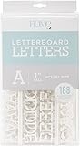 American Crafts 188 Piece 1 Inch White Letter Pack Die Cuts with a View Letterboards, 1