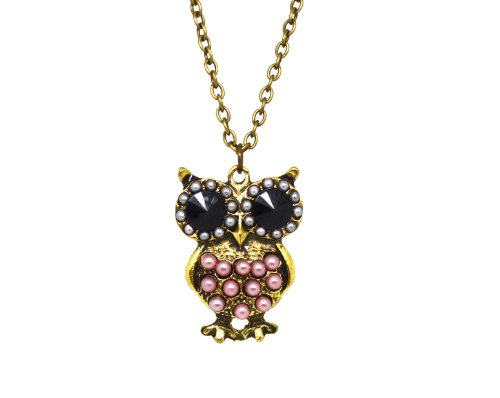 KATGI Classic Bronze Mini Big Eyes Owl Retro Collection Pendant