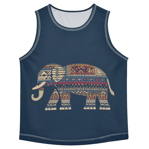 Elephant Navy Boys Tank Tops Toddler Boys' Assorted Sleeveless Tank Tops for Boy,3T