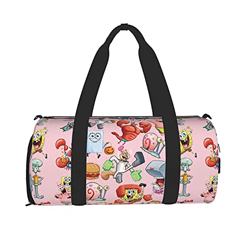 Spong-e-bob gym bag Sports Duffel Bags Sports Fan Duffel Bags Travel Duffel Bags