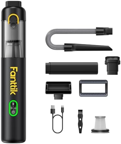 Fanttik V8 Mate Upgraded Cordless Car Vacuum, Portable Mini Vacuu...