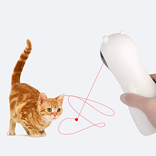 DECDEAL Brinquedo a laser Cat, Ponteiro Laser Rotativo Automático para Gatos, Ferramenta Chaser de E