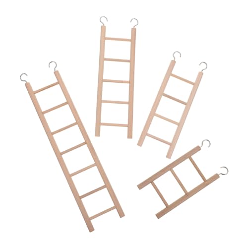 DECHOUS Parrot Ladder Climbing Toys Set Wooden Ladder for Parrot Cage Cockatiel Toys