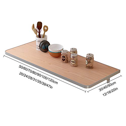 Table suspendue pliante et bureau d'ordinateur multifonction rabattable - 8