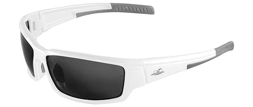 Miniatura 9 de Bullhead Safety Eyewear BH1419AF Maki - Cristal de seguridad, tamaño único, marco transparente, patillas, espejo azul, lente antiniebla, nariz y