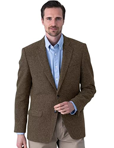 Men's Herringbone Tweed Blazer Jacket 2 Button Lightweight Casual Sport Coat Wedding Groomsmen Prom Jackets4