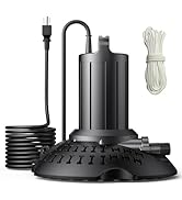 WaterRebirth 2500GPH Pool Cover Pump Automatic On Off, Submersible Water Pump for Pool Draining, ...