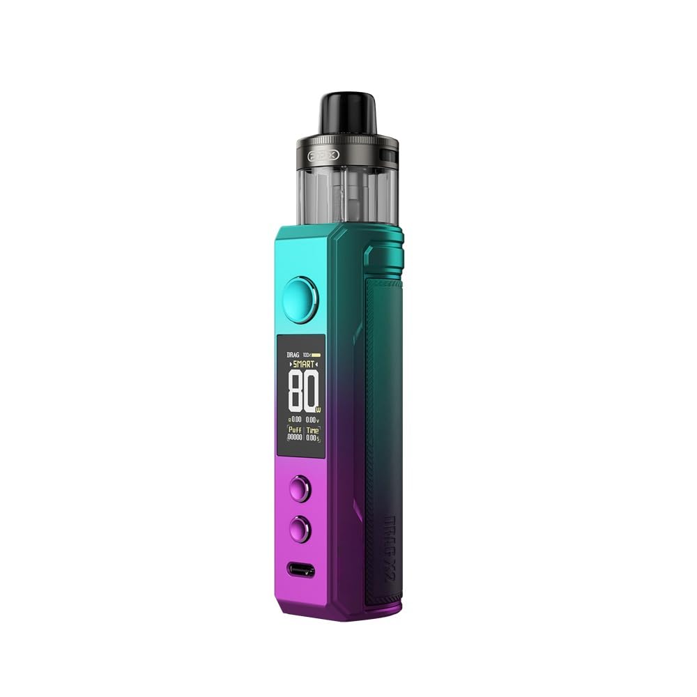 Box Drag X2 Kit VOO'POO 80W Vape Batterie 18650 (batterie exclue du paquet)  5 ML