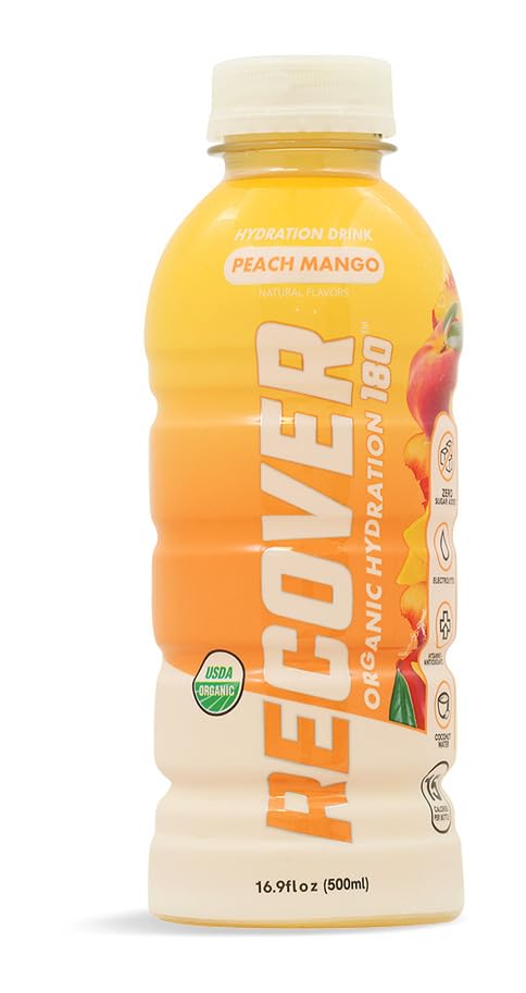 Recover 180 Organic Peach Mango Hydration Drink, 16.9 FZUSDA Organic