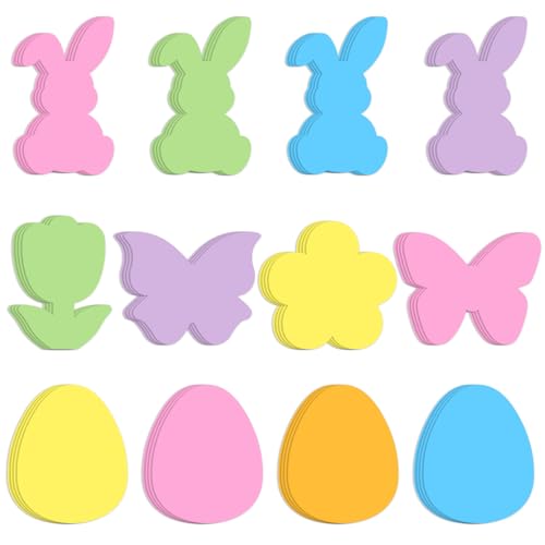 Notes adhésives en forme de lapin et fleur pour égayer vos cahiers d'école