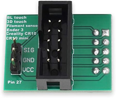 FYSETC 3D Printer Ender 3 Upgrade Parts, Auto Bed Leveling Sensor Heat Bed Auto-Level Probe Module Accessories Pin 27 Board for Ender 3 Ender 5 CR-10 Filament Sensor BLTouch, Green
