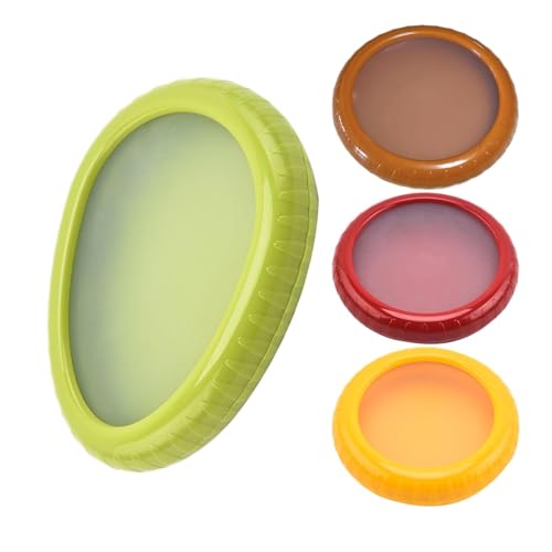 Moreeulsi 4 cajas de almacenamiento de frutas de silicona, reutilizables para refrigerador, contenedor de almacenamiento de aguacate de silicona, contenedor de almacenamiento de cebolla antigolpes