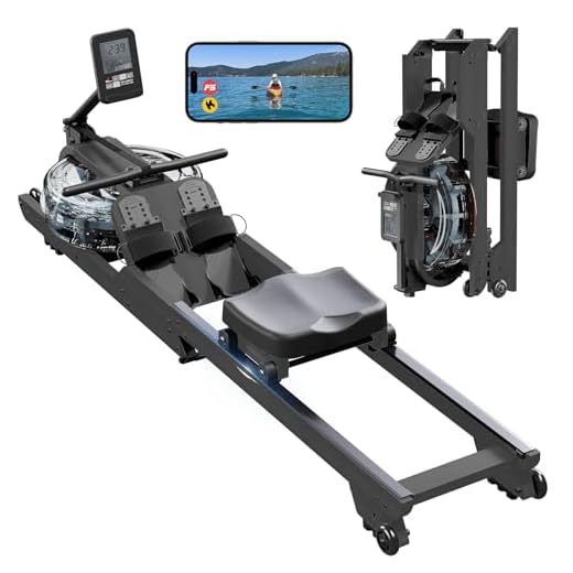 Dripex Rowing Machines for Home Use, Rowing Machine Max 350 LBS, Professional Magnetic Rower with 16 Levels of Workout Resistance, Durable Slide Rail, LCD Monitor, Row Machine for Gym Exercise