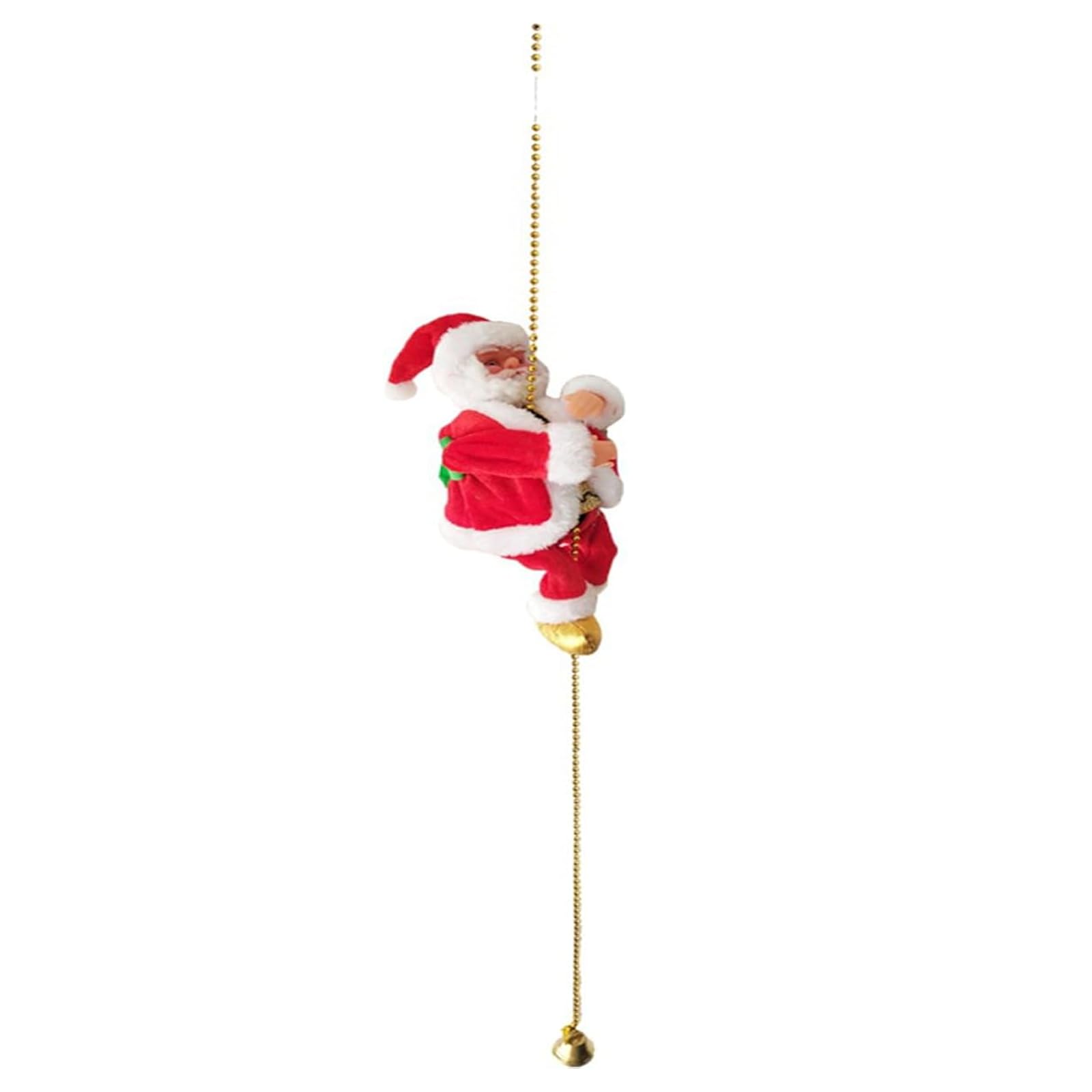 OYDAS Christmas Santa Claus Climbing Rope Decorations,Climbing Tree Santa Plush Doll Hanging Ornament Christmas Tree Indoor Home Decorations Rope Indoor Outdoor Holiday Party Home Door Decor