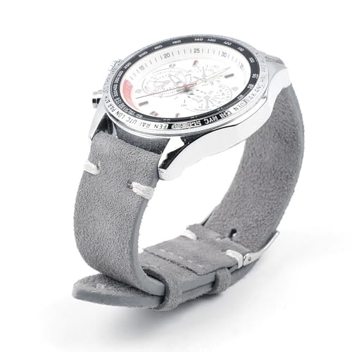 Bracelet de montre de 20mm interchangeable en cuir véritable rétro