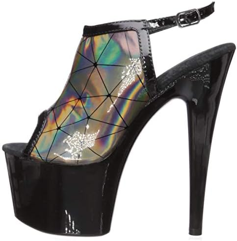 Ellie Shoes Women's Platform Sandal Heeled, Pewter, 9 | Image 7