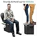 Sckee Camping Toilet, Portable Toilet for Adults, Portable Travel Folding Toilet with Lid and Paper Holder, Compact Potty for Car, Camp Toilet Portable Toilet for Camping, Hiking,Truck, RV, Beach