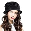 Round Cloche Hat for Women Vintage Wool 1920s Cloc... #4