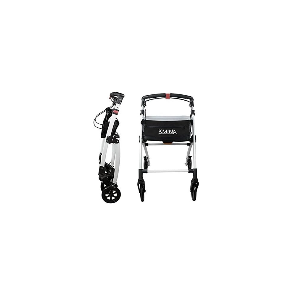 Buy KMINA PRO Lightweight Rollator Walker, Folding Rollators for