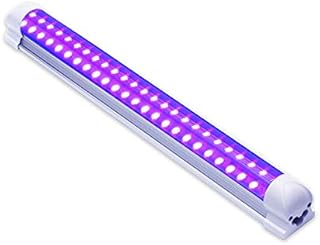 10 ワット 40 LED UV 紫黒チューブウォールウォッシャーワイド電圧 KTV バー硬化ランプ LED チューブ UV ランプ 365 395 アメリカとヨーロッパのプラグ(365nm US)