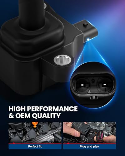 Image of KAX Ignition Coils & Spark Plugs Set Fit for Ford F-150 2018-2020 5.0L | (w /tool) Mustang 2020, 2023 5.0L UF835 94862