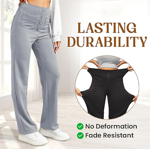 Flexi Pants for Women, Flexipants - Women's Casual High Waist Stretch Pants, Straight Leg Pants4