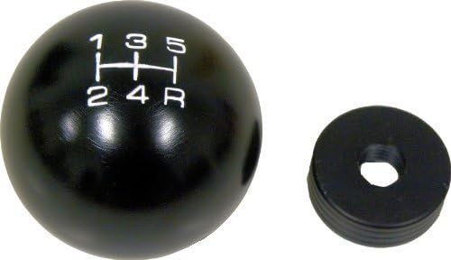 VMS RACING 12x1.25mm Threaded 5 Speed Round Ball Type R S Shift knob in Black Billet Aluminum for Suzuki Samurai Equator Threaded (NO adapters) JDM Gear Shifter Selector