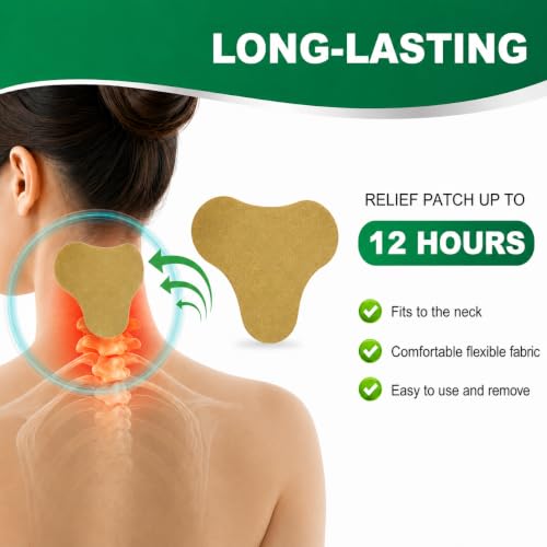 Image of Pain Relief Patches, 48 Pcs Neck Pain Relief, Wormwood, 12-Hour Use
