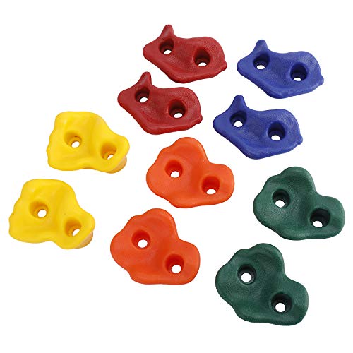 RELMON 35 PCS Rock Climbing Holds Set with Mounting Screws and Hardware for DIY Rock Climbing Wall