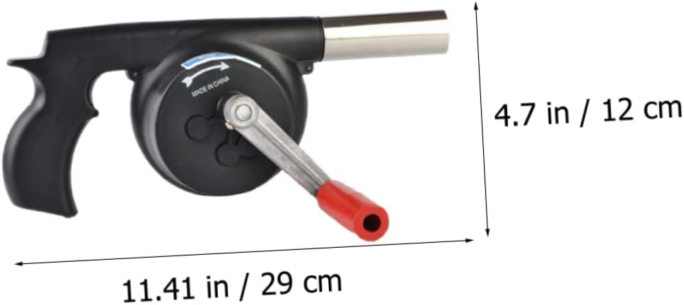 Hand Crank Bbq Fire Blower for Outdoor Camping and Grilling