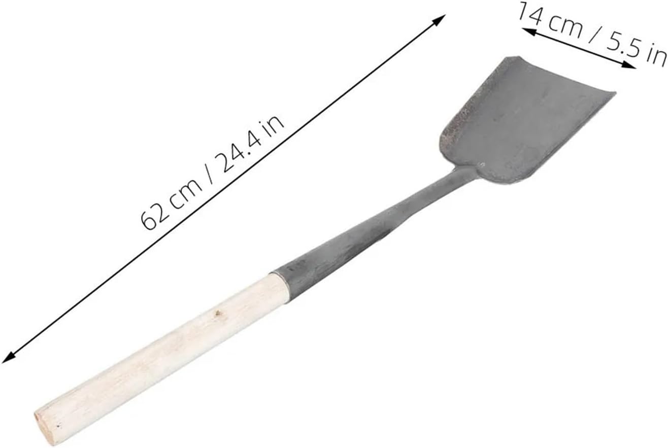 Coal Ash Shovel With Cleaning Handle, Scoop Tool For Fireplace Stove Wood Burner