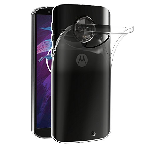 ivoler Funda Carcasa Gel Transparente para Motorola Moto G6 Plus, Ultra Fina 0,33mm, Silicona TPU de Alta Resistencia y Flexibilidad