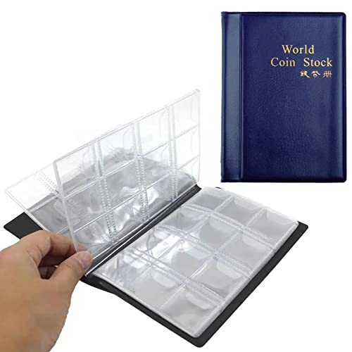 ZLXFT Album de Collection de Pièces de Monnaie,Classeur Pieces de Monnaie Collection,Cuir Album Numismatique,Collection de Pièces Album,pour collectionneurs