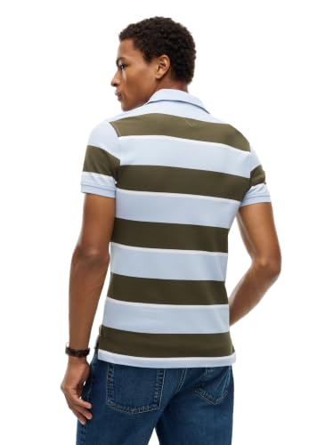 Image of Tommy Hilfiger Men's Short Sleeve Polo Shirts in Slim Fit with Stretch and Organic Pique Cotton