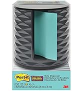 Post-it Note Dispenser, Vertical, Black with Grey (ABS-330-B) 3" x 3"