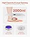 VEVOR Paraffin Wax Machine for Hands and Feet, 2000ML Professional Paraffin Wax Warmer, Low/High 2-Level Temperature Control Paraffin Bath Moisturizing Kit for Skin Hydration, Home Spa, Beauty Salons
