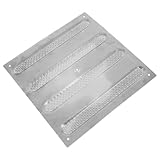 Veemoon Baldosa Táctil de Acero Inoxidable 201 300X300 MM Textura Antideslizante Forma de Tiras Marcador Táctil para Pavimento Exterior E Interior Señalización para Discapacidad