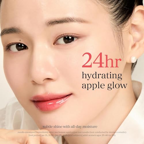 Image of NOONI Korean Lip Oil - Appleberry | Long-Lasting, Moisturizing, Plumping, Revitalizing for Dry Lips, Waterproof, No Peel Off, Hydrating Nourishing Crystal Clear Lip Stain, Stocking Stuffers 0.12 FL Oz