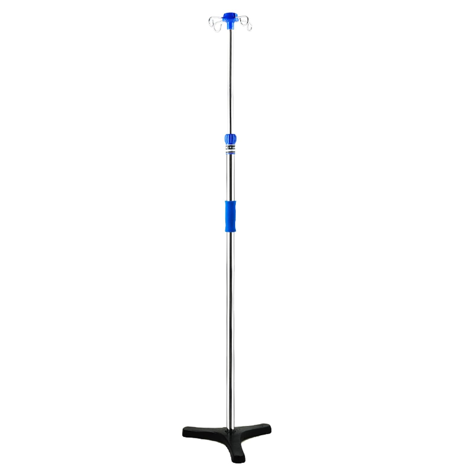 Stojak na Kroplówkę, Stojak na Worek Kroplowy Lekki, Przenośny Teleskop ze Stali Nierdzewnej do Domowej Przychodni Szpitalnej(Size:4 hooks)