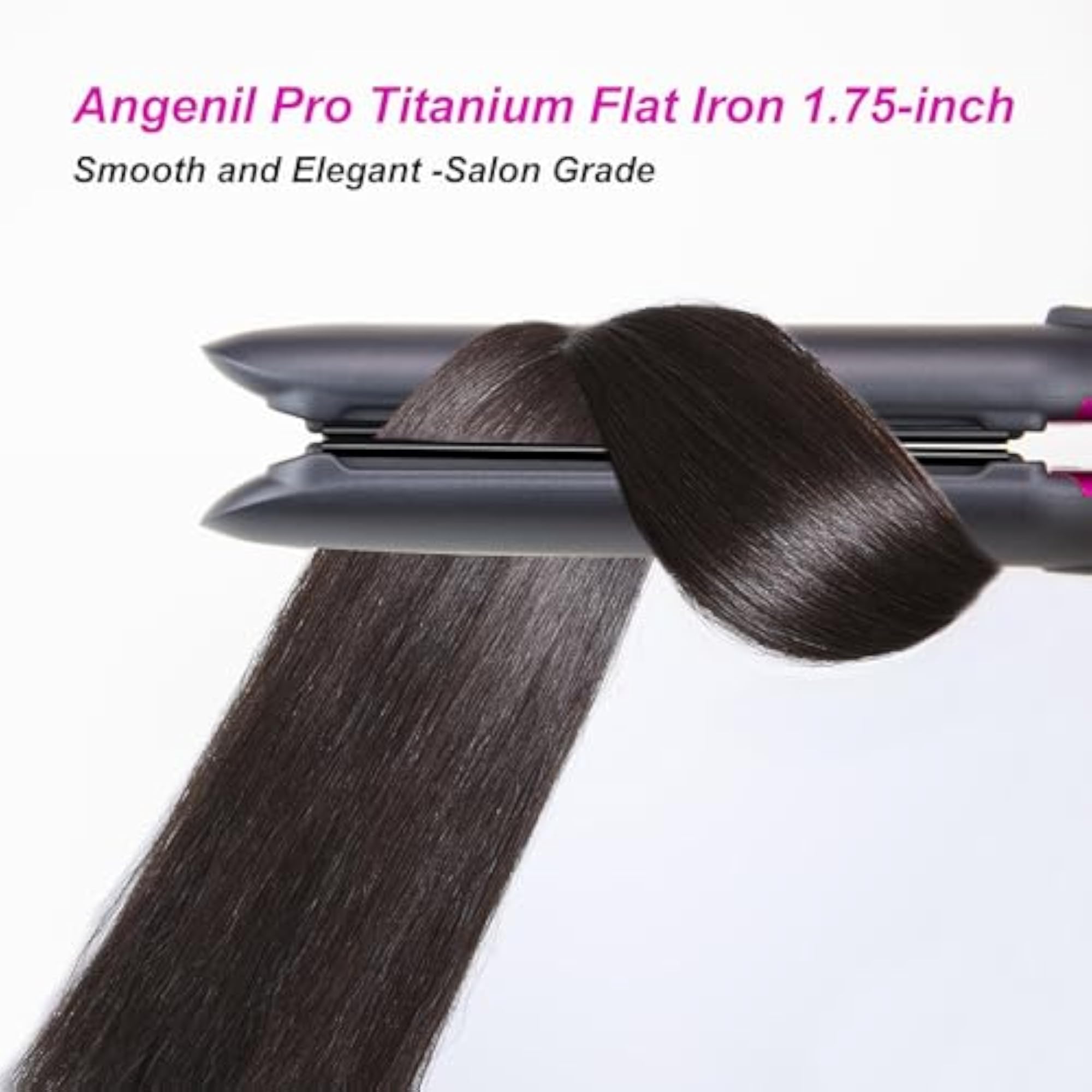 Professional 2-in-1 Hair Straightening Iron & Curler